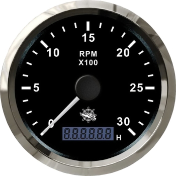 Contagiri 0-6000 RPM nero/lucida 