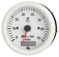 Contagiri 2/4 tempi 12 V bianco con contaore 