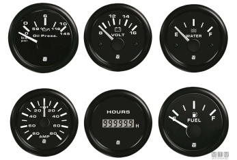 Contagiri/ore 6000rpm uf60738 black 