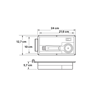 Contenitore doccetta da ponte