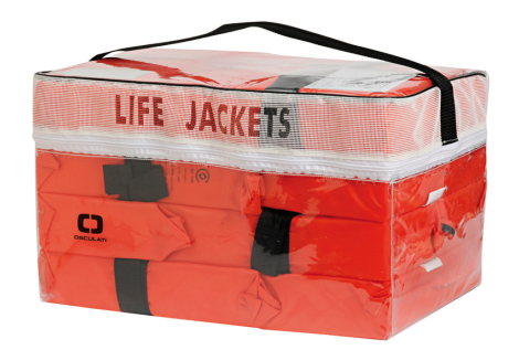 Contenitore in PVC per 4 giubbotti 