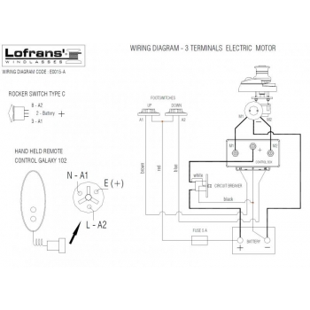 Control Box Lofrans Teleruttore per Verricello Salpa Ancora