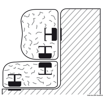 Coppia di ancoraggi magnetici FA (pos./neg.) 31 mm 