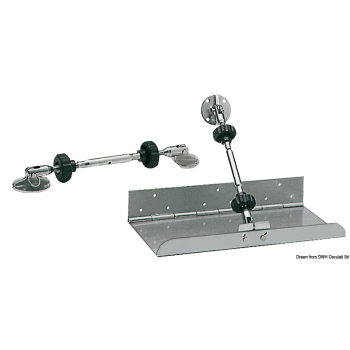 Coppia lame flap inox 75 x 23 cm 