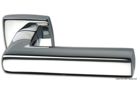 Coppia maniglie Square in ottone cromato 