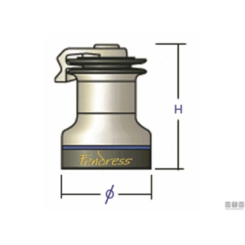 Copriwinch fendress soft m blu royal 