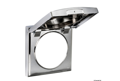 Cornice con coperchio cromata 