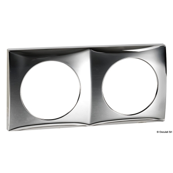 Cornice doppia cromata 