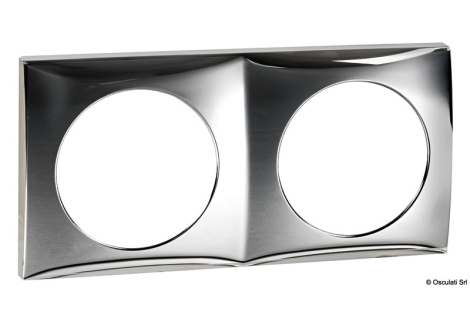 Cornice doppia cromata 