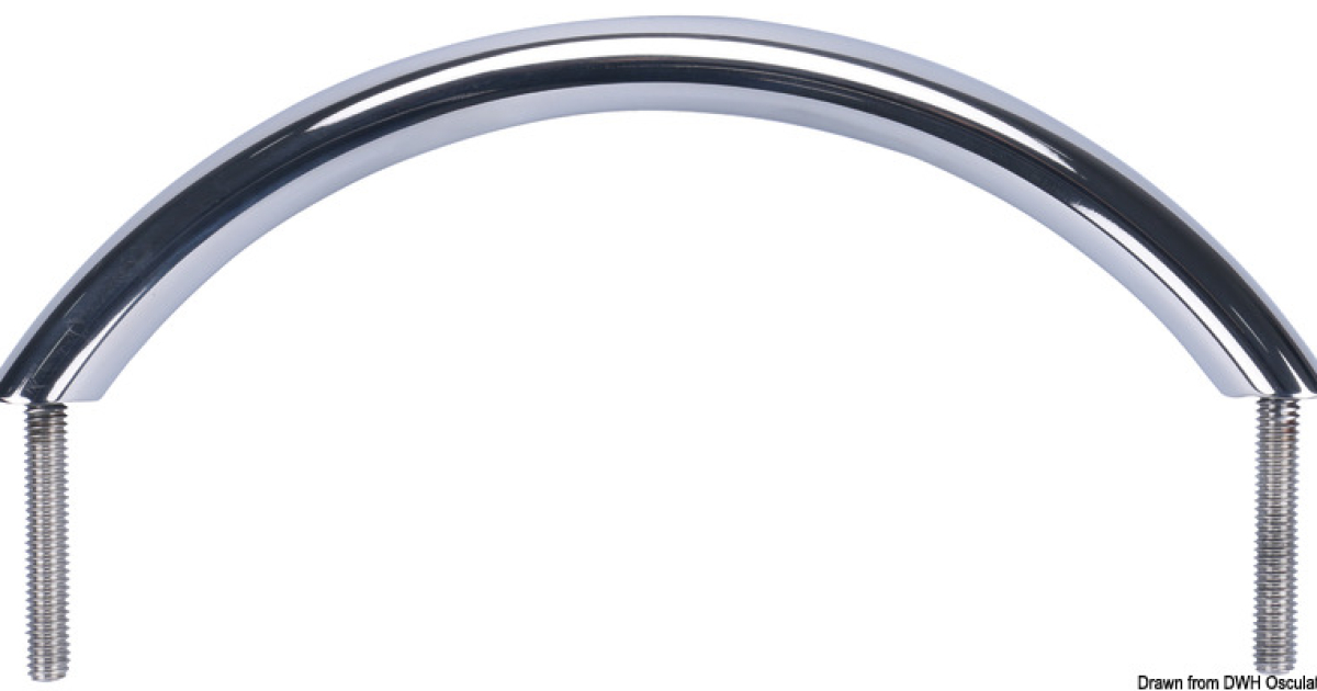 Maniglione Corrimano Ovale in Acciaio Inox 200 mm - Passamani