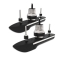 Coppia Trasduttori Passanti Raymarine RVM-412P+S