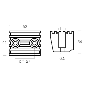 Cubo dpx in alluminio