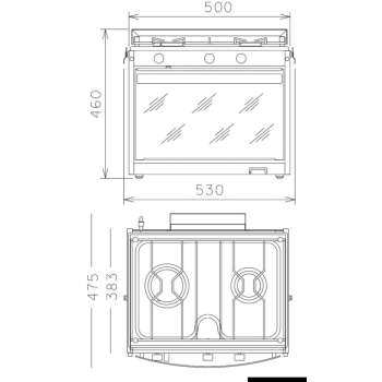 Cucina Power 2 fuochi + forno 