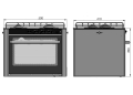 Cucina can 2 fuochi + forno