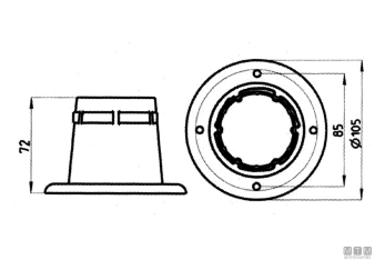 Cuffia clamp bianca 