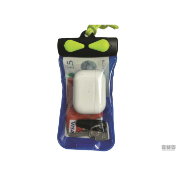 Custodia impermeabile aquapac per chiavi e carte blu/lime