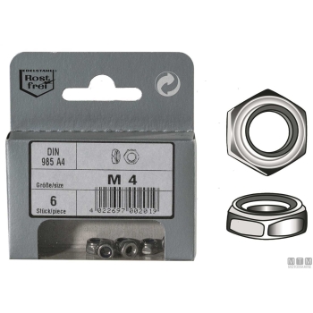 Dadi autobloccanti din985 a4 m8 10pz 