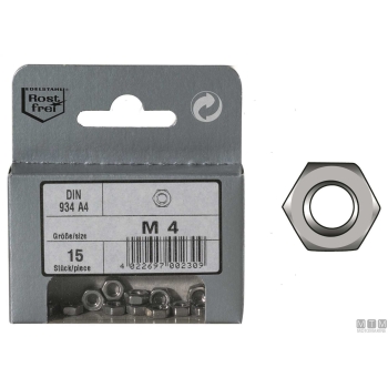 Dadi esagonali din934 a4 m10 6pz 