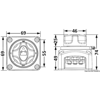 Deviatore batteria 100A/300A 