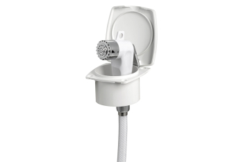 Doccetta Boris nera tubo PVC 4 m 