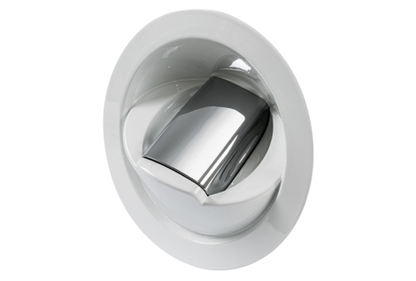 Doccia c/miscelatore Saturn base verticale bianca 