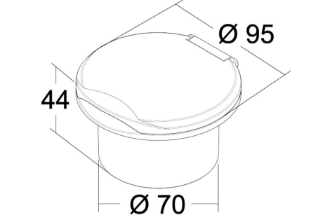 Doccia Classic Evo bianca tubo nylon 4 m in piano 