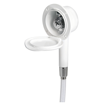 Doccia Classic Evo bianca tubo PVC 4 m  a parete 