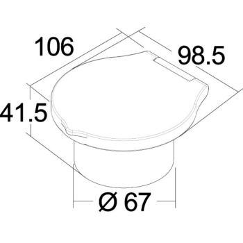 Doccia Elegant bianca tubo PVC 4 m in piano 