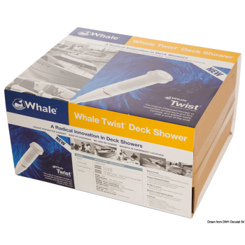 Doccia integrata WHALE Twist Mk2 bianca 150x120 mm 