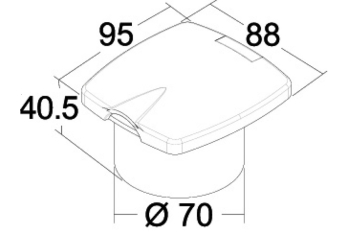 Doccia New Edge Inox doccia Tiger tubo Inox 4 m 