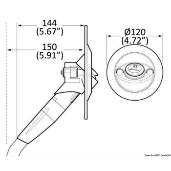 Doccia Twist fredda dritta nera 