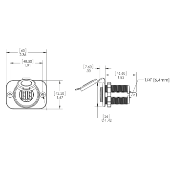 DOPPIA PRESA USB 12V. BIANCA