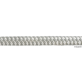 Doppia treccia bianca mm 18 