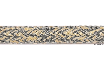 Doppia treccia misto Kevlar poliestere rossa 12mm 