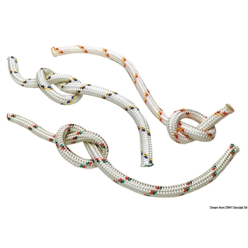 Doppia treccia verde/rossa 10 mm 