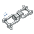 Doppio grillo girevole, Inox 316, 6mm