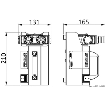 Elettropompa per travaso gasolio/olio 12 V 