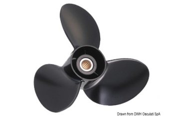 Elica in alluminio passo 12 5/8 x 21 - 15 denti 