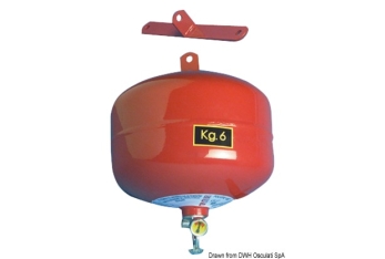 Estintore automatico 6 Kg a pioggia 