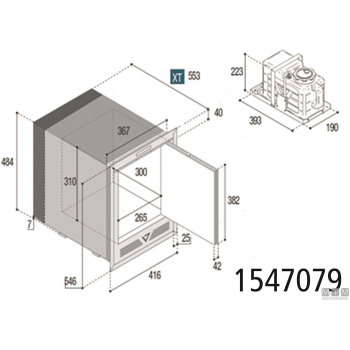 Fabbricatore di ghiaccio vf im xt hydro compact