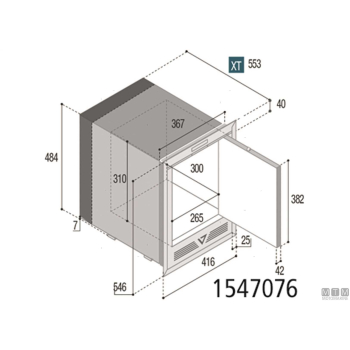 Fabbricatore di ghiaccio vf im xt refill compact