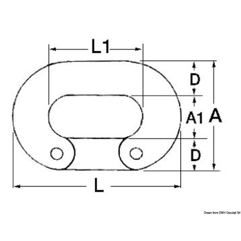 Falsa maglia inox 8 mm 