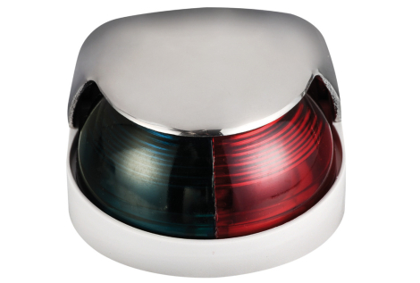 Fanale di coperta inox 225° bicolore 