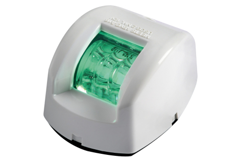 Fanale di via Mouse verde corpo ABS bianco 