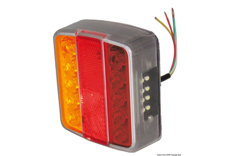 Fanale Led posteriore DX/SX a 4 luci 