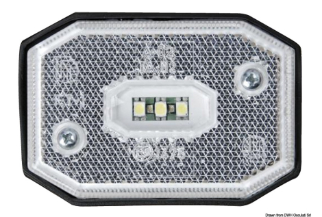 Fanale posizione LED anteriore luce bianca 