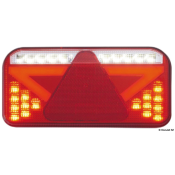 Fanale post. LED dx con catadriotto triangolare 6 funz. 
