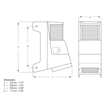 Fanale/proiettore testa albero bian