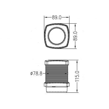 Fanale Tricolore LED (CE) 