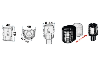 Fanale Utility 88 poppa bianco/bianco 